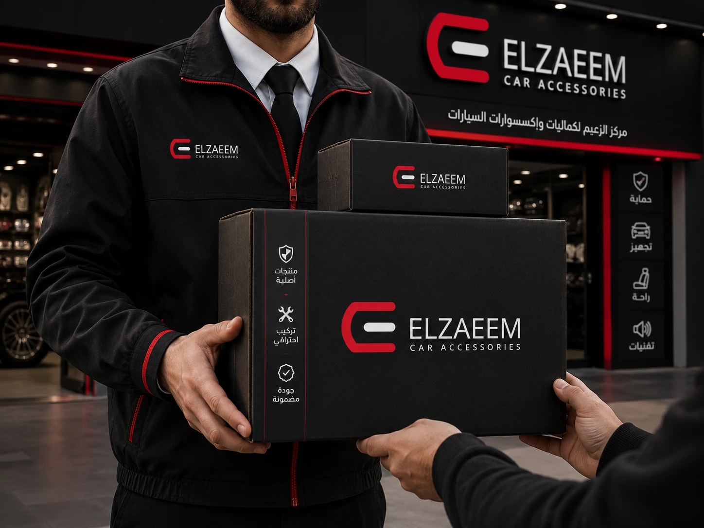Delivery at ELZAEEM car accessories store